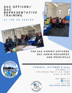 SAC Office DAC REP Training Flyer